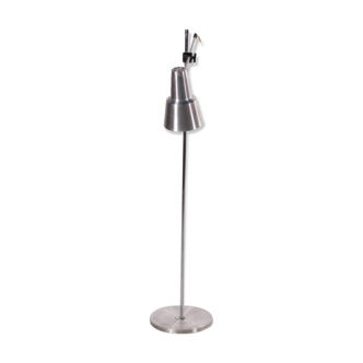 Aluminum floor lamp from Denmark with adjustable spot