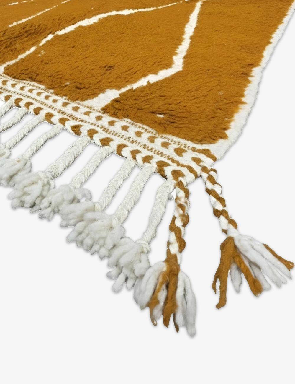 Mustard Yellow Rug - 156 x 125 cm