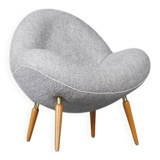 Lounge chair in boucle by Fritz Neth for Correcta