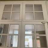 Double separation doors with transom and beveled glass 20th century