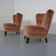 Mohair Club Chairs by Adolf Wrenger, Germany, 1950s, Set of 2