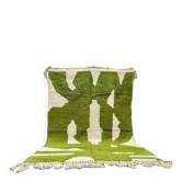 Tapis marocain vert - Tapis berbère en laine fait main,  150/250CM