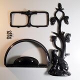 Enamelled cast iron umbrella stand