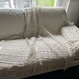 Bedside rug - throw in old cotton thread