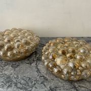 Pair of Bubble-Helana Tynell wall lights or ceiling lights from the 1970s.