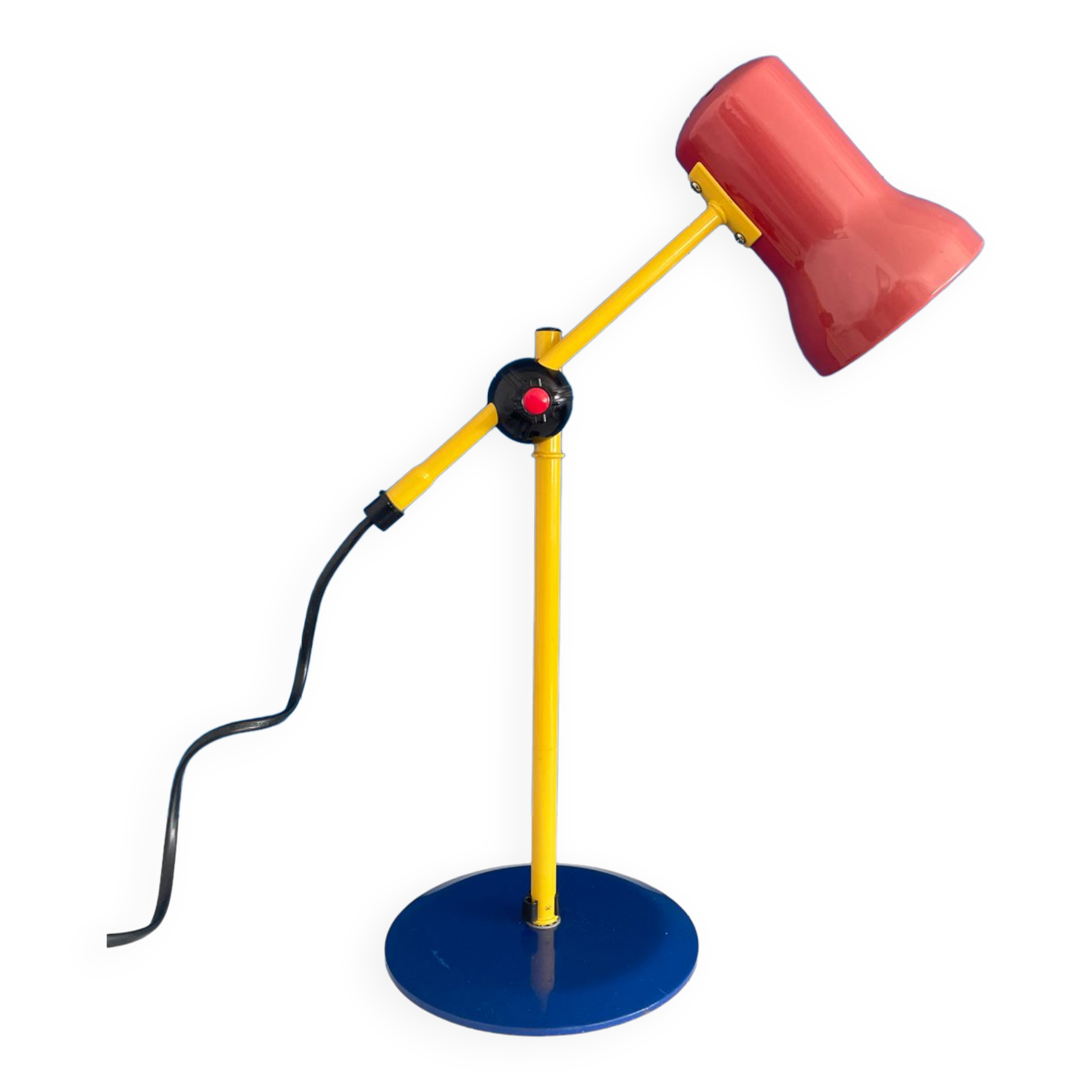 Colored metal articulated lamp 80s 90s