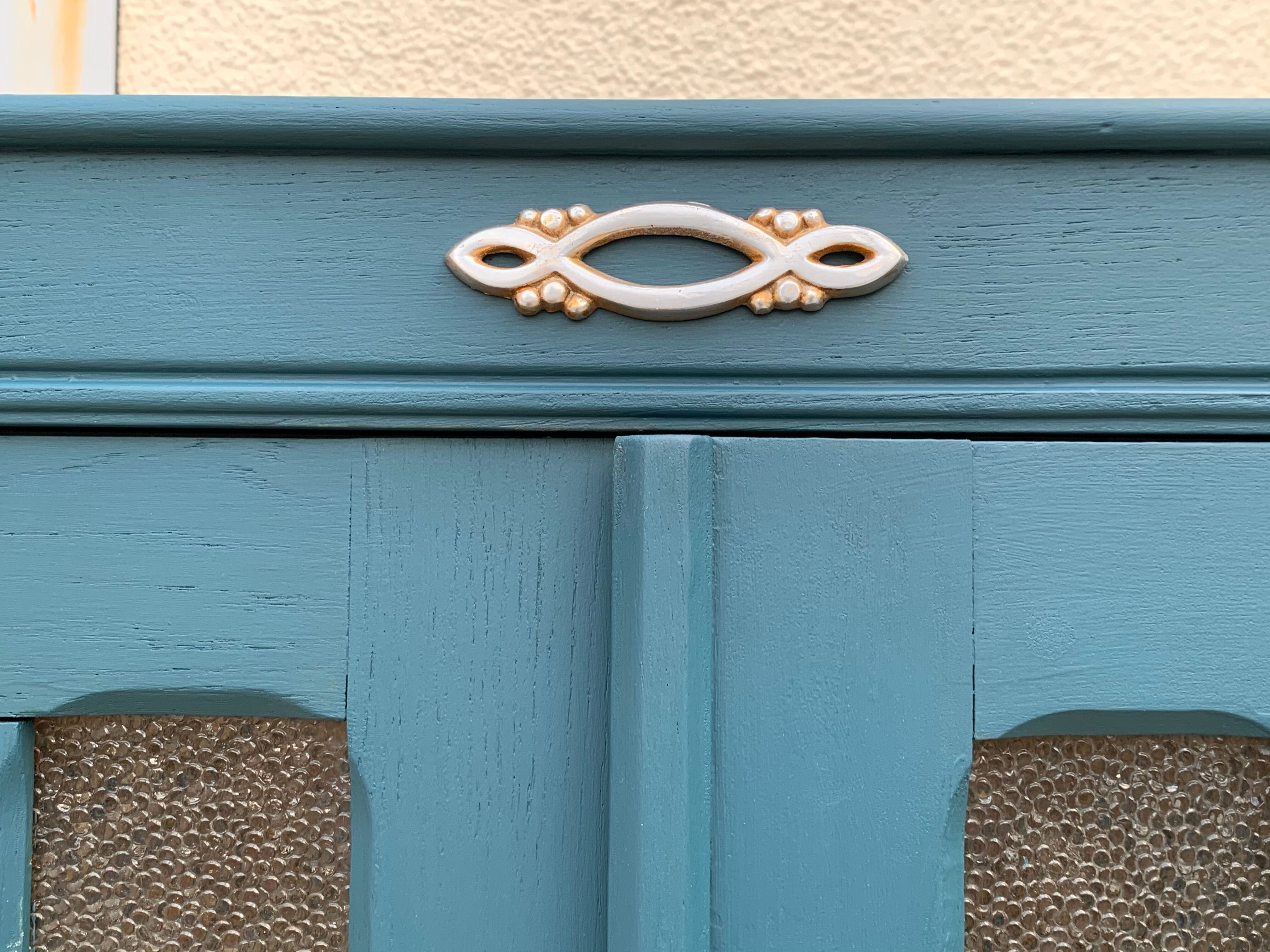 Glass-glazed Parisian wardrobe 1950