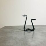 Modernist brutalist candle holder