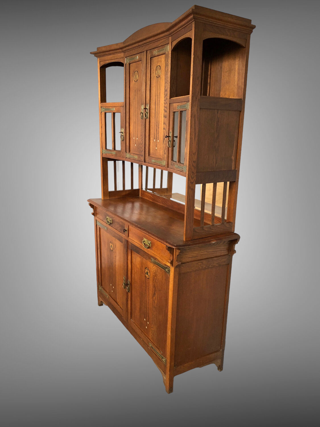 Art Nouveau china cabinet by Gustave Serrurier Bovy