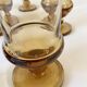Art Deco liqueur set in amber glass