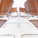 Matteo Grassi MG5 set of 4 leather cantilever chairs
