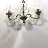 Bronze chandelier with 2 lights