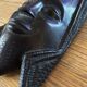 Masque Africain visage souriant en bois d'ébène.
