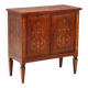 Antique neoclassical buffet veneered in various woods from the 1900s.