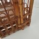 Beautiful Peacock wall shelf, made of rattan, 1960s