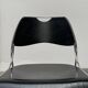 Set of minimalist postmodern stackable chairs, 1980s.
