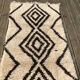 Berber carpet Beni Ourain vintage 190x100cm