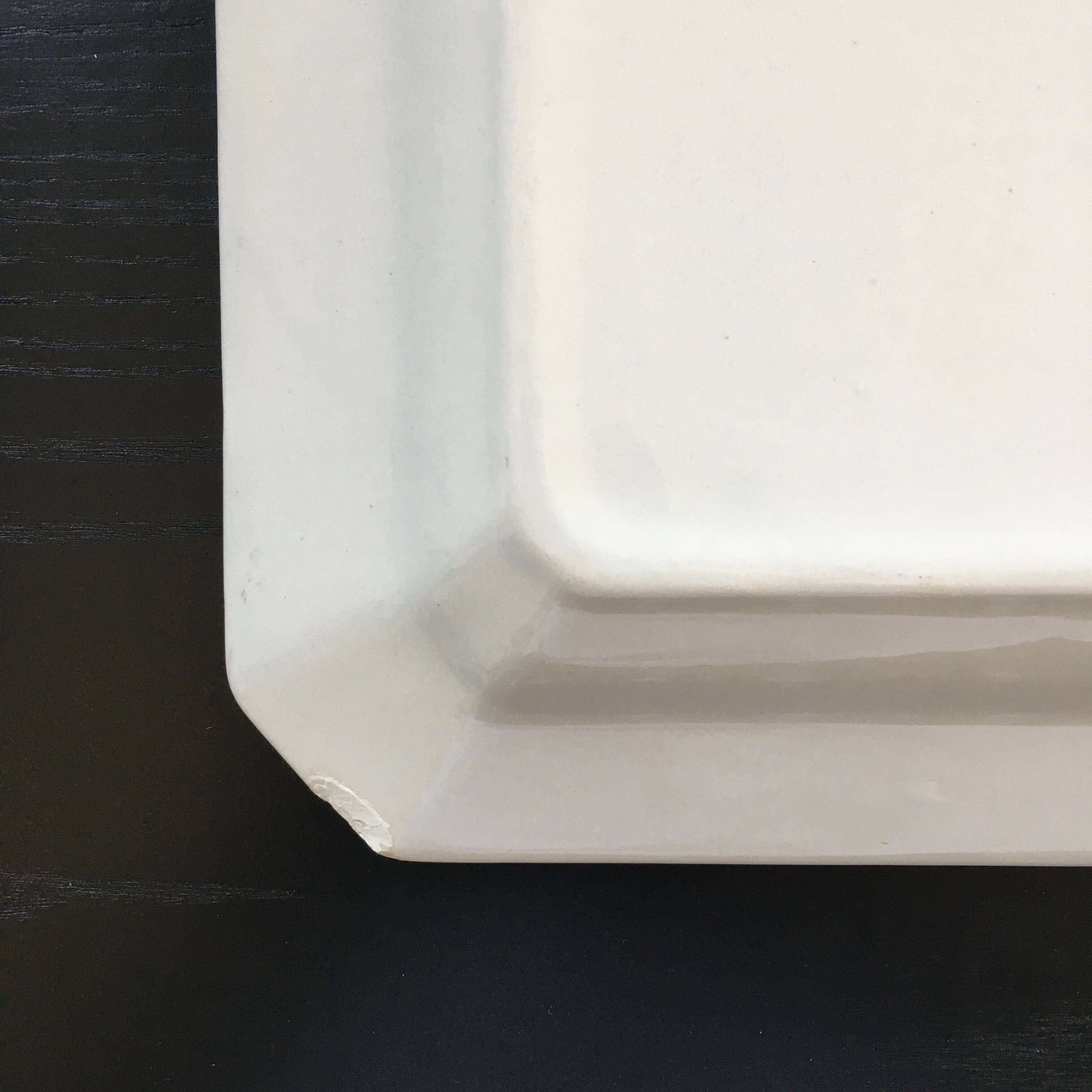 Large classic white dish