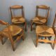 4 chairs by Guillerme & Chambron 1960