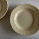 Set de 6 assiettes creuses ivoire Gien à godrons 1938-1955