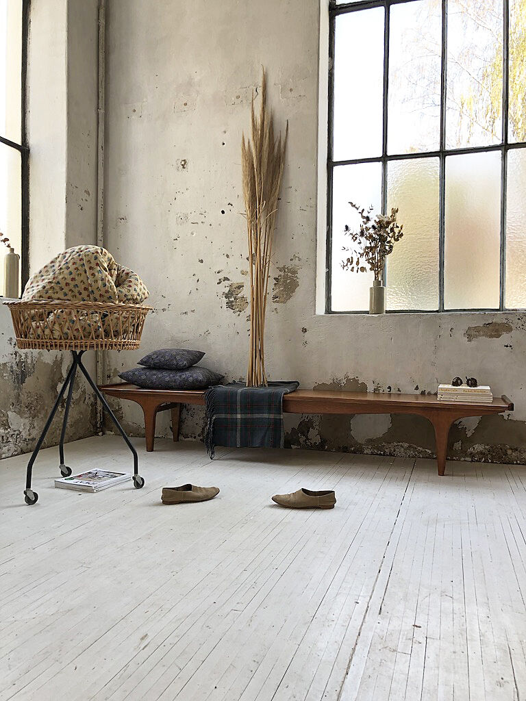 Scandinavian teak bench