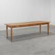 Table de ferme provinciale en bois d'orme, France vers 1850