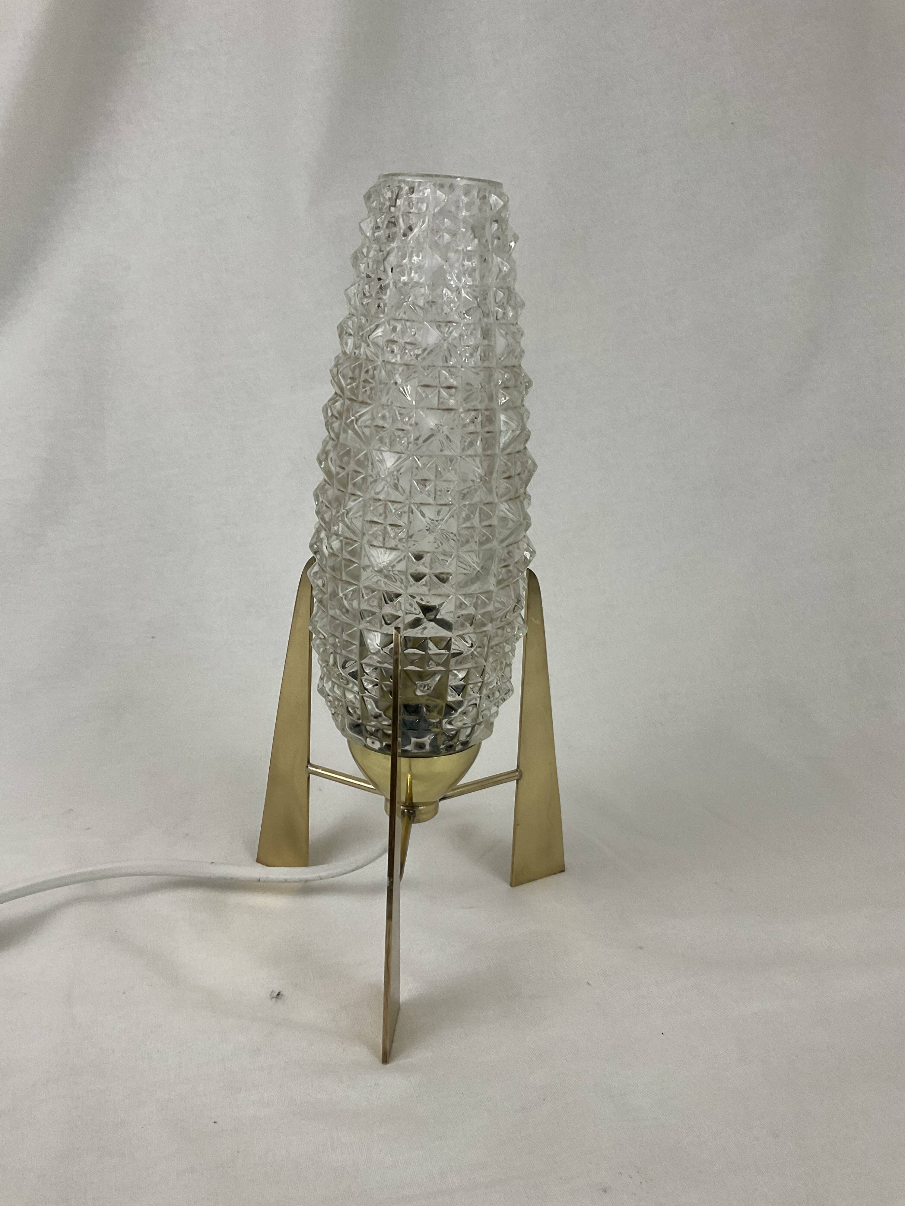 Bedside lamp mid century modern french style 1950 1960 space age