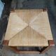 Tabouret en bois et paille