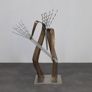 La sculpture abstraite "The Chord" (Het Akkoord) par André van der Linden