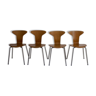 Chairs "mosquito" 1960s Arne Jacobsen for Fritz Hansen