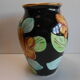 Vase polychrome Vallauris jtf floral 50
