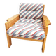 Fauteuil scandinave en pin massif 1970