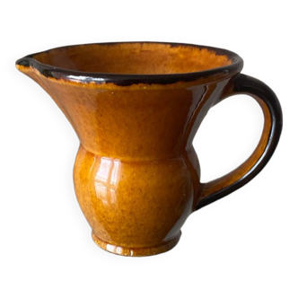 Glazed ceramic pitcher