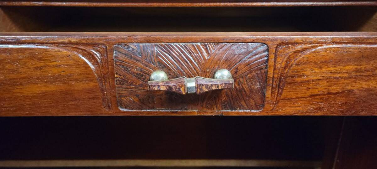 Important buffet desserte Art Nouveau – Mercier Frères Paris – Acajou