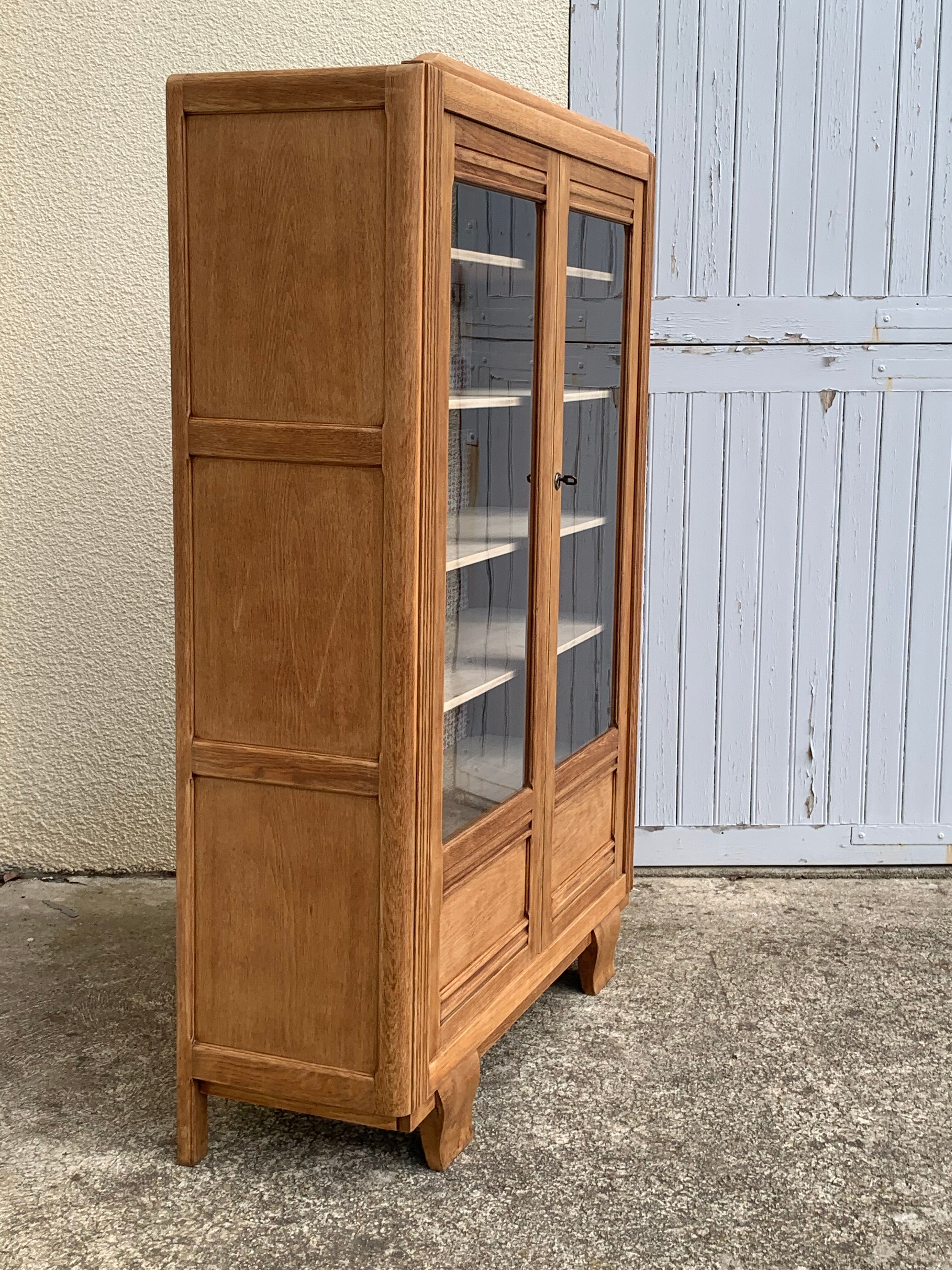 Parisian glazed wardrobe 1930 raw wood