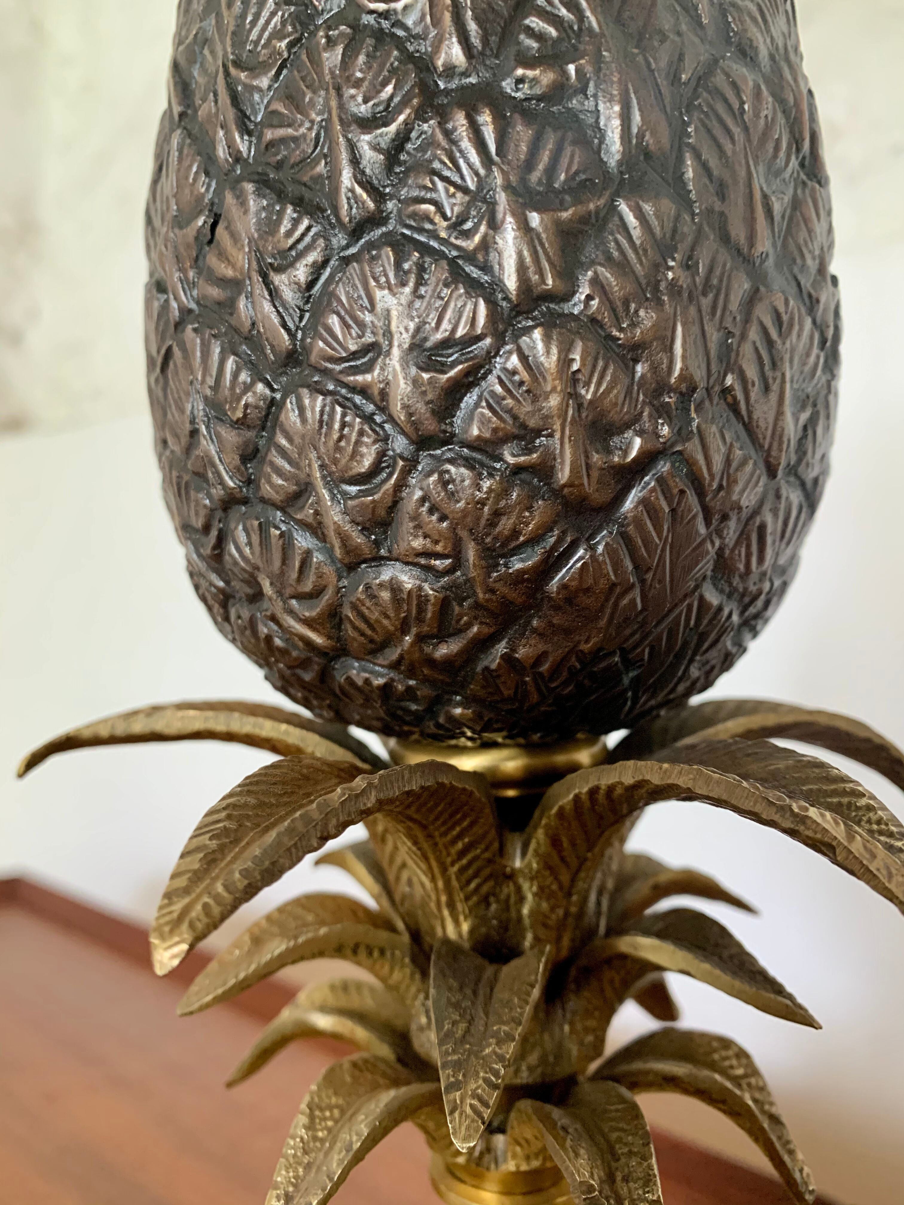 Pineapple lamp in bronze style Maison Charles