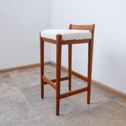 Mid-century teak swedish bar stool