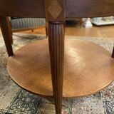 Art deco pedestal table, marble top