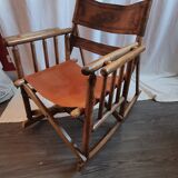 1950 leather rocking chair