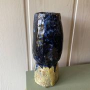 Signed terracotta vase