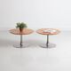 Duo de table basse ronde vintage