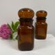 Duo of vintage pots apothecary style