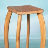 Vintage pine plant shelf, plant stand Sweden 1960