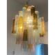 Contemporary Modern "Tronco" Murano Glass Sputnik Chandelier Venini Style