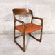 Fauteuil traîneau vintage de marque Baumann années 70