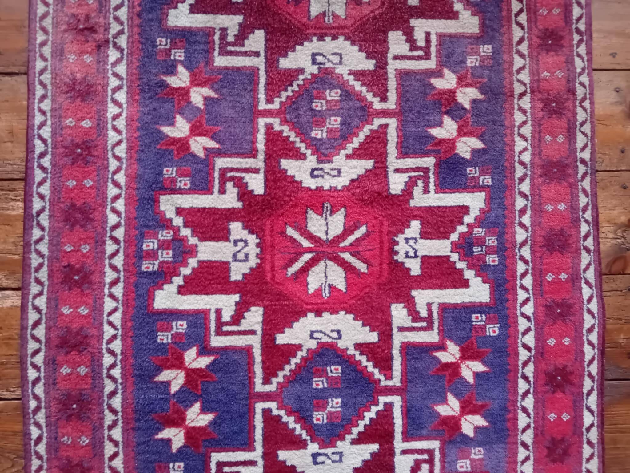 Anatolian Kars Kazak handmade rug 192x104cm
