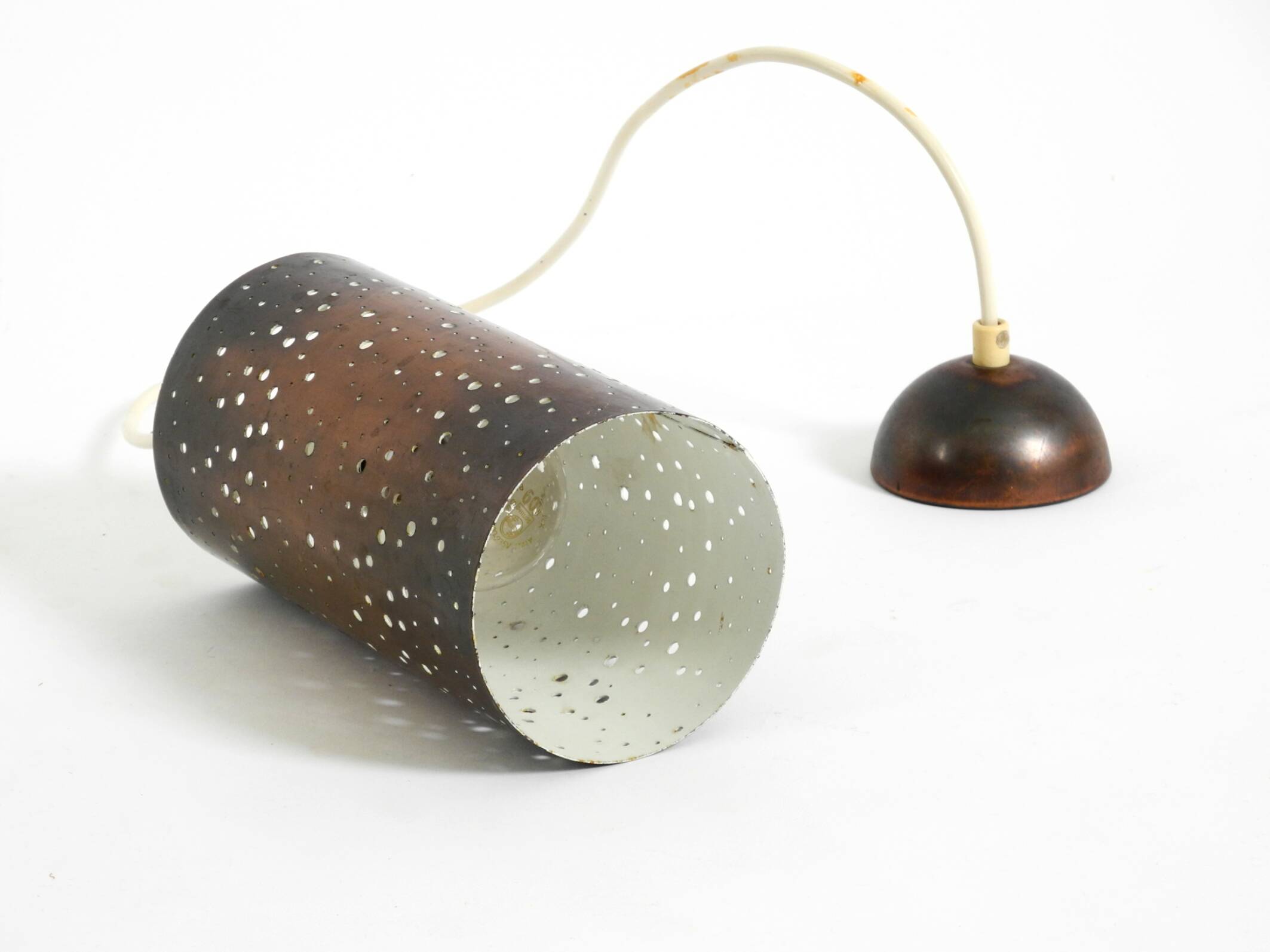 Mid-century pendant lamp made of metal and copper by Ernest Igl Hillebrand