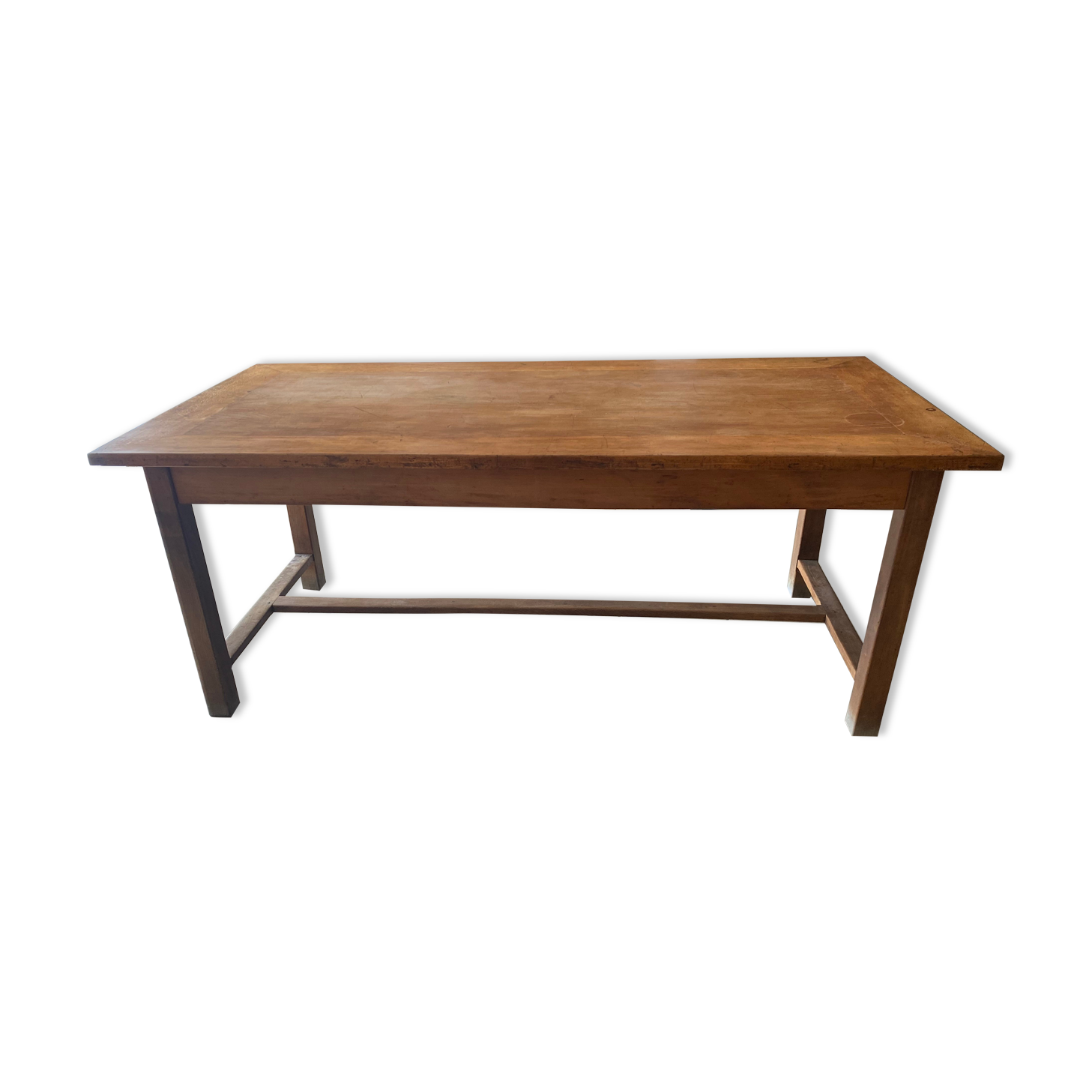 Solid wood farmhouse table