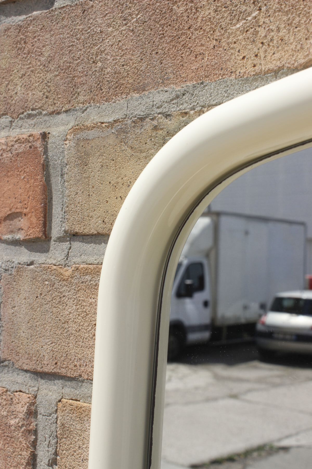Space Age plastic mirror, Germany 1970s 59x56cm