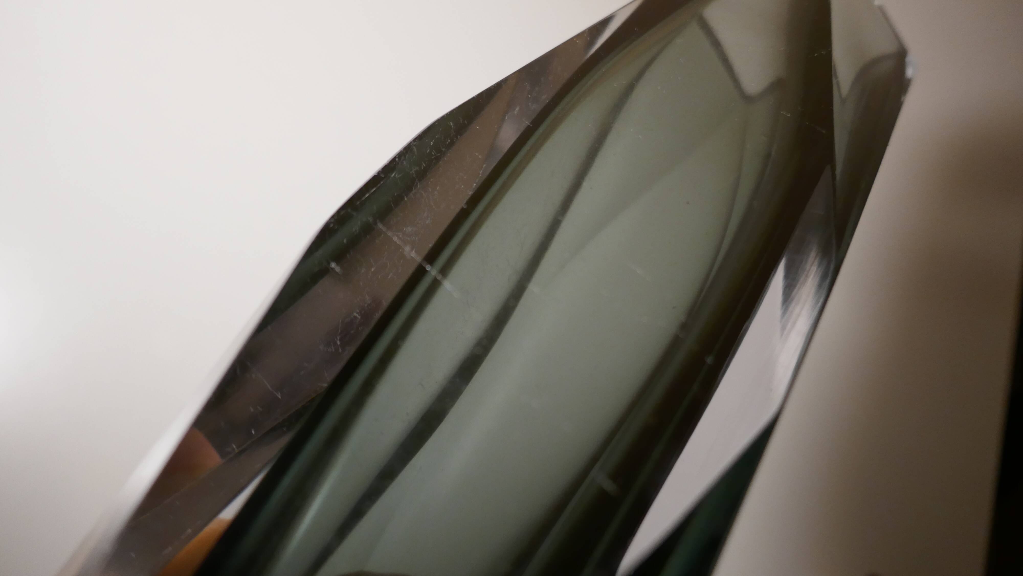 Sommerso Murano glass vase